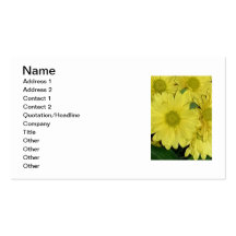 Cartes de visite de fleur modèle de carte de visite