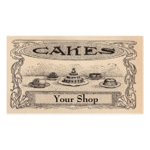 cartes de visite de gâteau modèles de cartes de visite