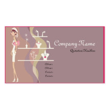 Cartes de visite de Madame Jewelry Shopping Cartes De Visite Professionnelles