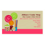 Cartes de visite de magasin de sucrerie cartes de visite personnelles