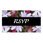 Cartes de visite de mariage de la fleur RSVP Cartes De Visite Professionnelles