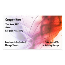 Cartes de visite de massage cartes de visite professionnelles