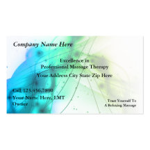 Cartes de visite de massage cartes de visite personnelles