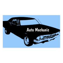 Cartes de visite de mécanicien automobile cartes de visite personnelles