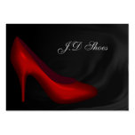 Cartes de visite de mode de chaussure cartes de visite professionnelles