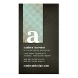 Cartes de visite de monogramme d'Andrea Modèles De Cartes De Visite
