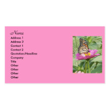 Cartes de visite de papillon, cartes de visite professionnelles