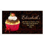 cartes de visite de petit gâteau de boulangerie cartes de visite professionnelles