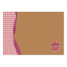 Cartes de visite de petit gâteau de guingan modèles de cartes de visite
