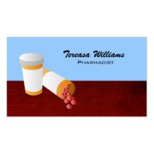 Cartes de visite de pharmacien cartes de visite personnelles