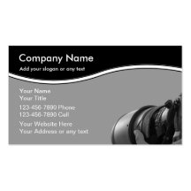Cartes de visite de photographe cartes de visite personnelles