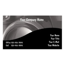 Cartes de visite de photographe modèles de cartes de visite