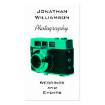 Cartes de visite de photographie d'appareil-photo  cartes de visite professionnelles