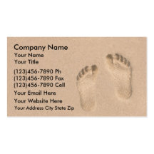 Cartes de visite de plage cartes de visite professionnelles