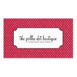 Cartes de visite de pois carte de visite