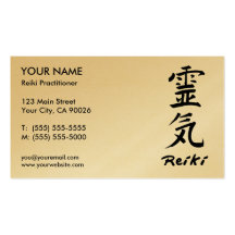 Cartes de visite de praticien de Reiki Modèle De Carte De Visite