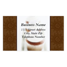 Cartes de visite de remous de petit gâteau de Brow Cartes De Visite Professionnelles