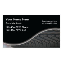 Cartes de visite de réparation automatique cartes de visite personnelles