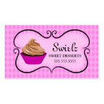 Cartes de visite de rose de boulangerie de petit g modèles de cartes de visite
