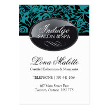 Cartes de visite de salon et de spa cartes de visite professionnelles