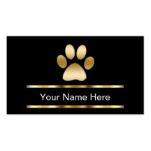 Cartes de visite de soin des animaux familiers cartes de visite professionnelles