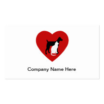 Cartes de visite de soin des animaux familiers cartes de visite professionnelles