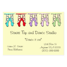 Cartes de visite de studio de danse cartes de visite personnelles