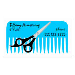 Cartes de visite de styliste/coiffeur cartes de visite professionnelles