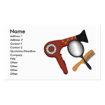 Cartes de visite de styliste en coiffure/salon cartes de visite personnelles