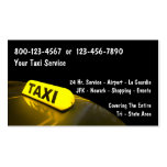 Cartes de visite de taxi carte de visite
