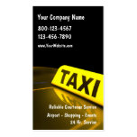 Cartes de visite de taxi carte de visite
