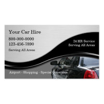 Cartes de visite de taxi modèles de cartes de visite