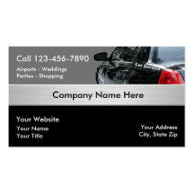 Cartes de visite de taxi cartes de visite personnelles