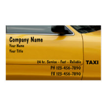Cartes de visite de taxi cartes de visite professionnelles
