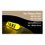 Cartes de visite de taxi cartes de visite personnelles