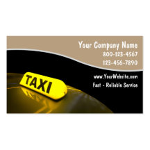 Cartes de visite de taxi cartes de visite personnelles