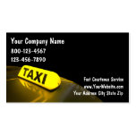 Cartes de visite de taxi cartes de visite personnelles