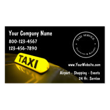 Cartes de visite de taxi modèle de carte de visite