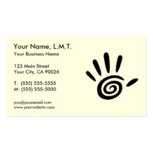 Cartes de visite de thérapie de massage carte de visite