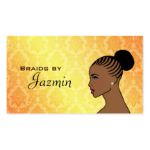 Cartes de visite de tresses cartes de visite personnelles
