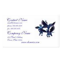 Cartes de visite de trio de Pegasus Modèle De Carte De Visite