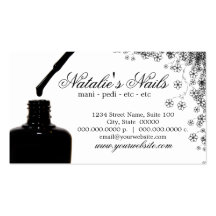 Cartes de visite de vernis à ongles modèles de cartes de visite