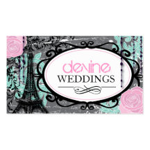 Cartes de visite de wedding planner carte de visite
