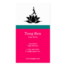 Cartes de visite de yoga carte de visite