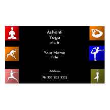 Cartes de visite de yoga cartes de visite personnelles