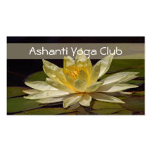 Cartes de visite de yoga modèles de cartes de visite