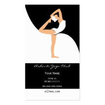 Cartes de visite de yoga cartes de visite personnelles