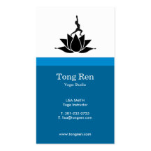 Cartes de visite de yoga modèles de cartes de visite