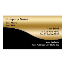 Cartes de visite d'investissement d'or cartes de visite professionnelles