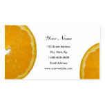 Cartes de visite d'oranges modèle de carte de visite